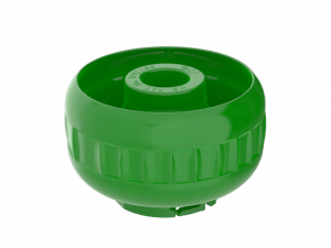 Green plastic cap